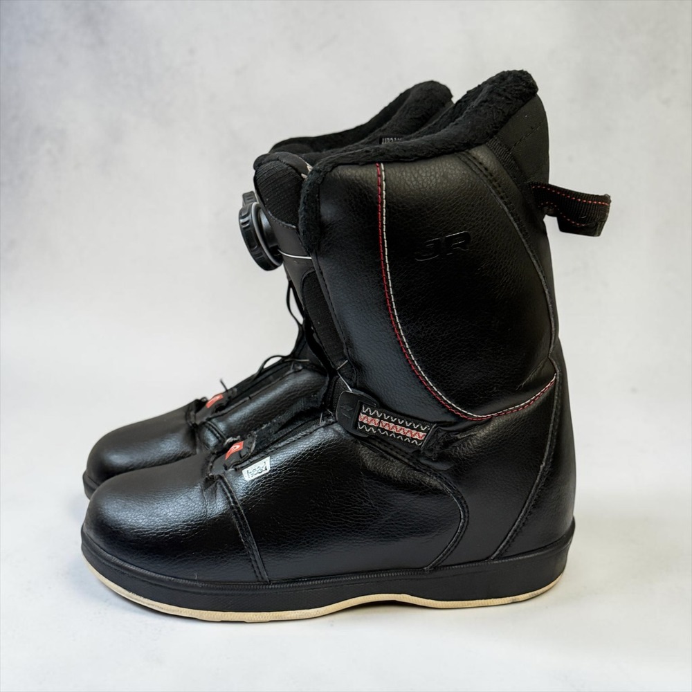 Head JR BOA Snowboard Boots Black Red Contrast Stitching US Women 6-7 EU 38-39.5